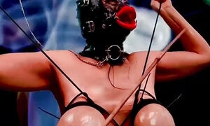 Gimp Mask Hucow Tied Tit Busting