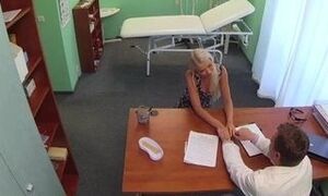 Fakehospital Medics Fantastic Ash-blonde Ovulating Wifey Comes Into His Office