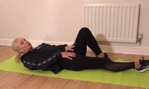 49yo Smallish Blond Cougar Francesca - Super-fucking-hot Yoga Exercise